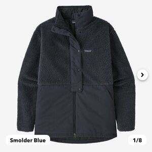 Patagonia Women's Driftwood Canyon Coat size XS smolder blue